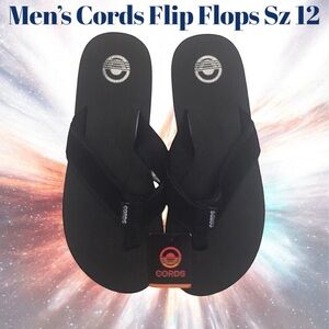 Mens Cords Venice Black & White Suede Sandals Sz 12 NWT